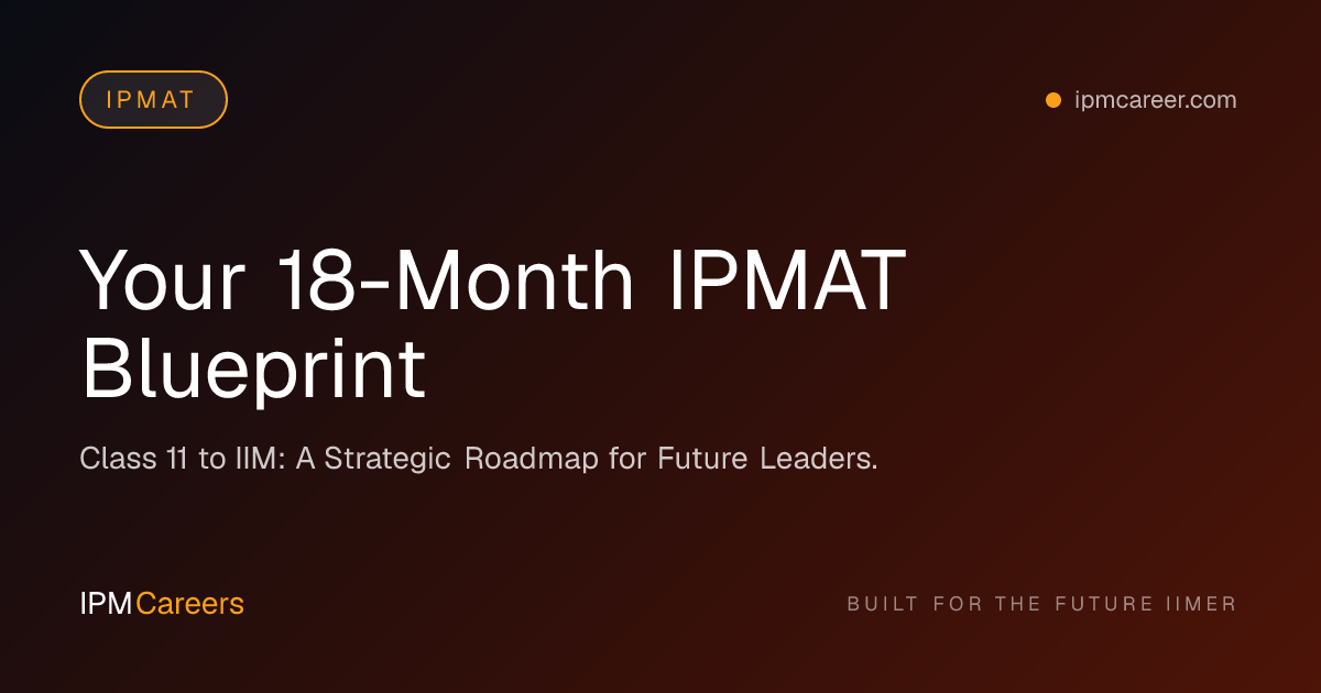 Your 18-Month IPMAT Blueprint