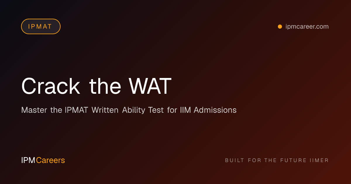 Crack the WAT
