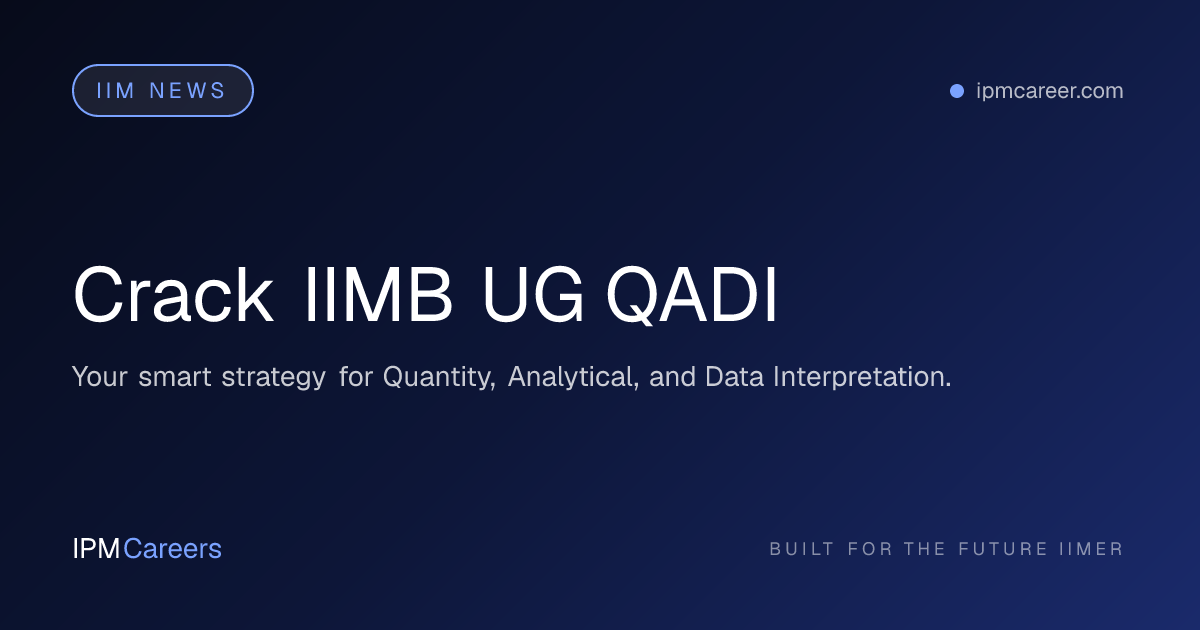 Crack IIMB UG QADI
