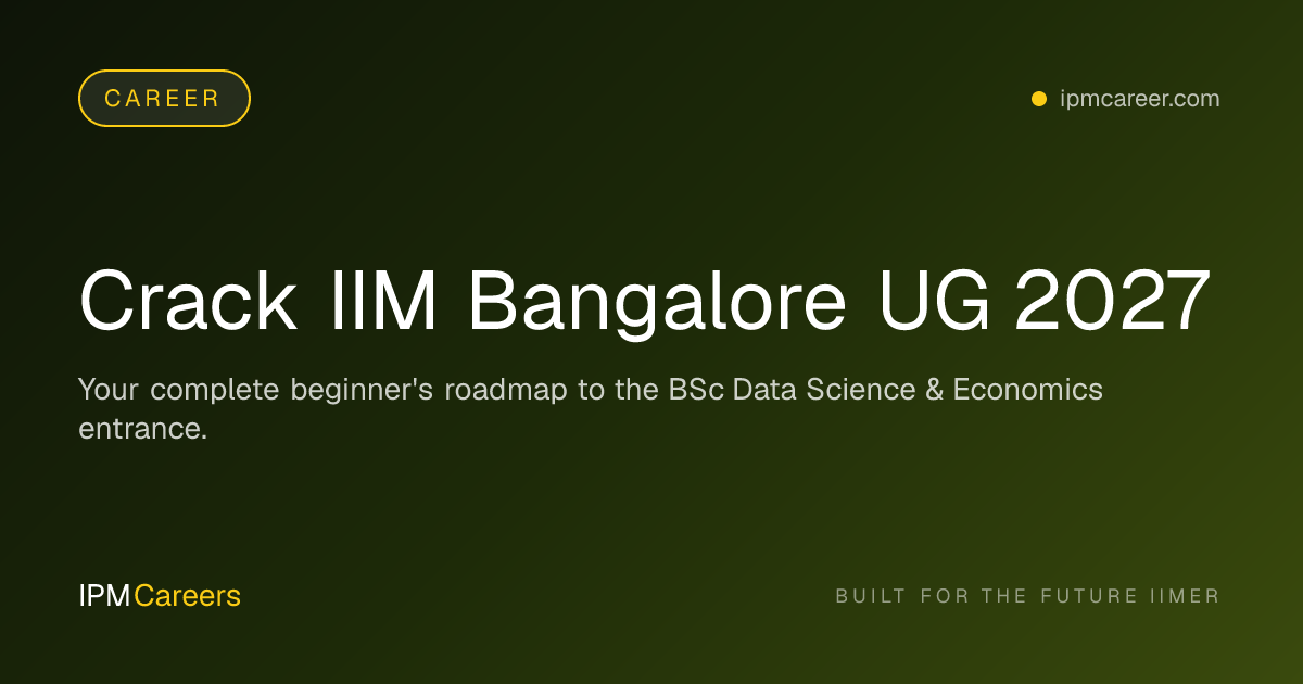 Crack IIM Bangalore UG 2027