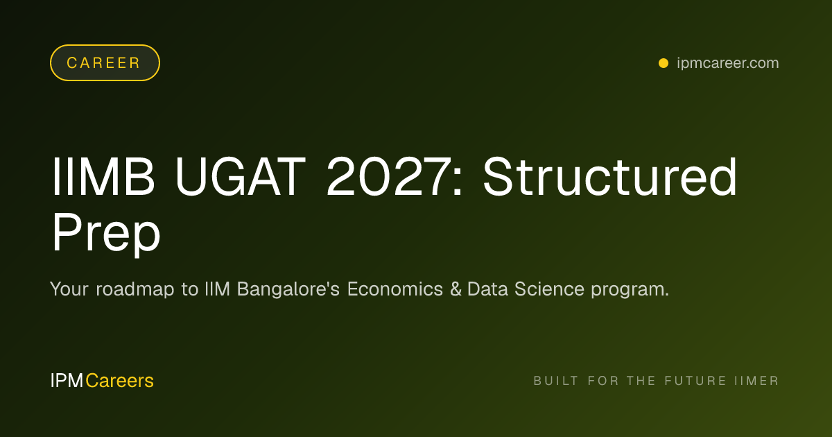 IIMB UGAT 2027: Structured Prep