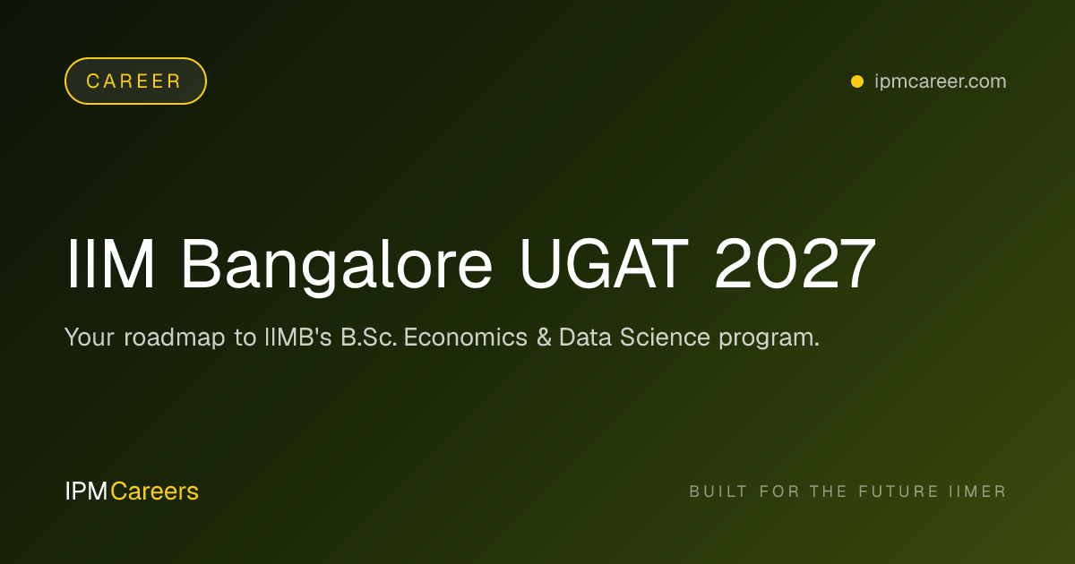 IIM Bangalore UGAT 2027