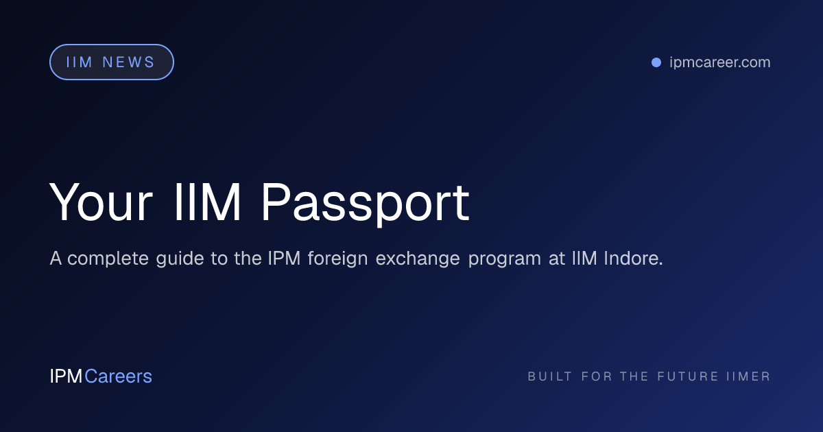 Your IIM Passport