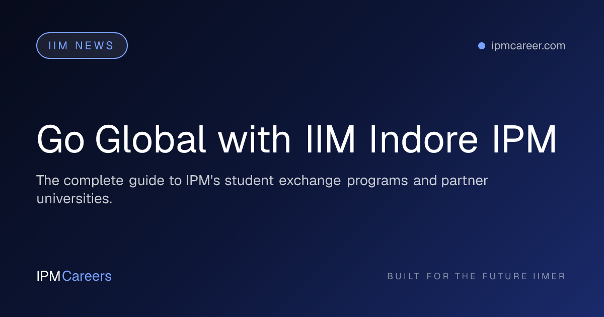 Go Global with IIM Indore IPM