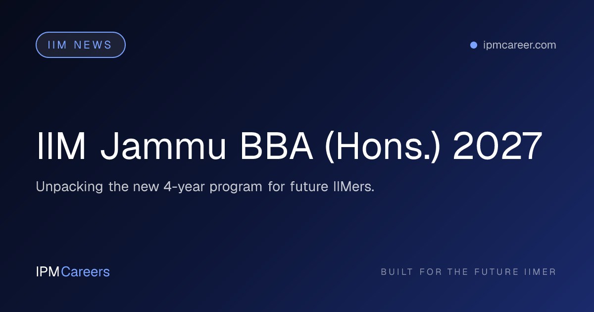 IIM Jammu BBA (Hons.) 2027