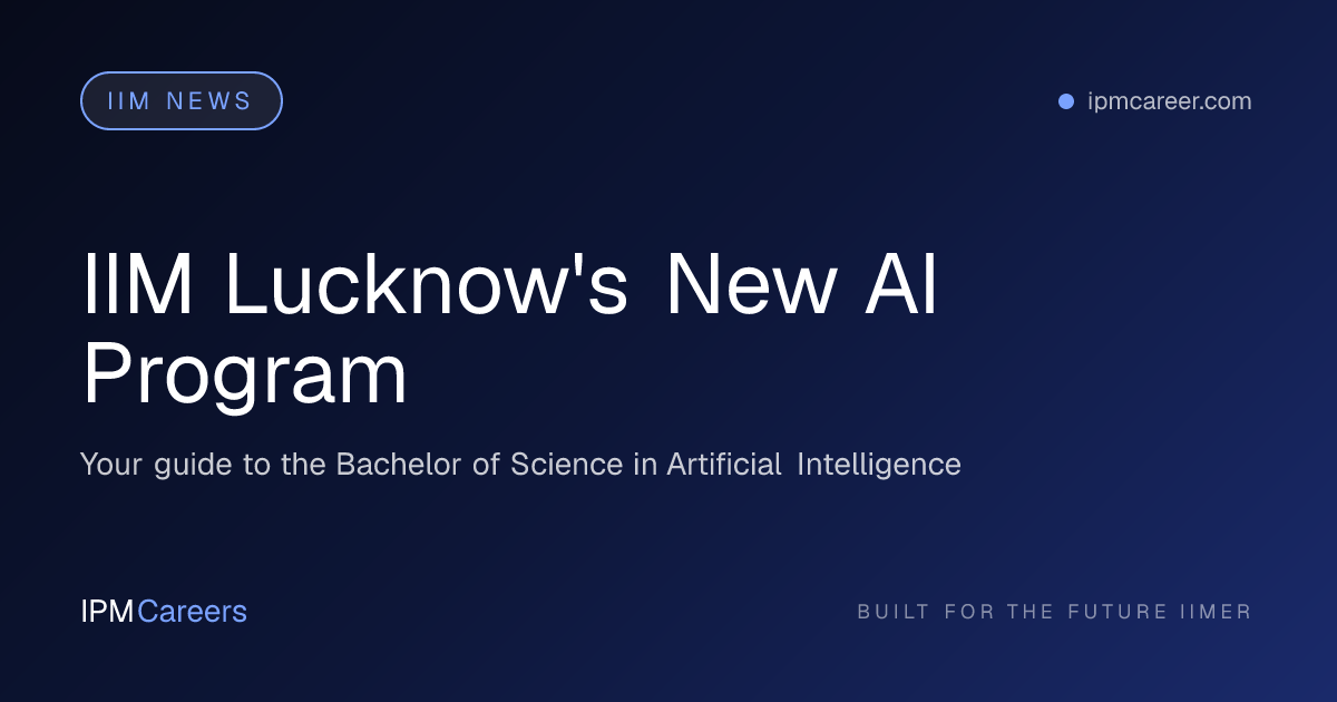 IIM Lucknow's New AI Program