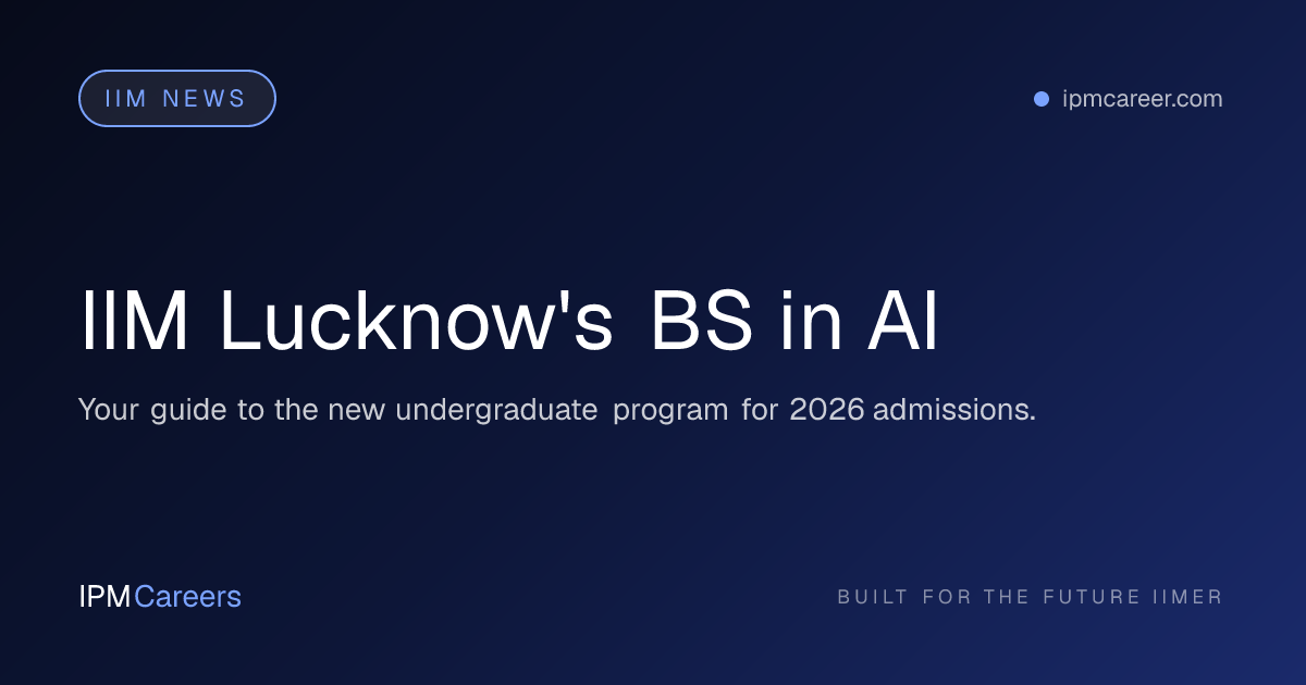 IIM Lucknow's BS in AI