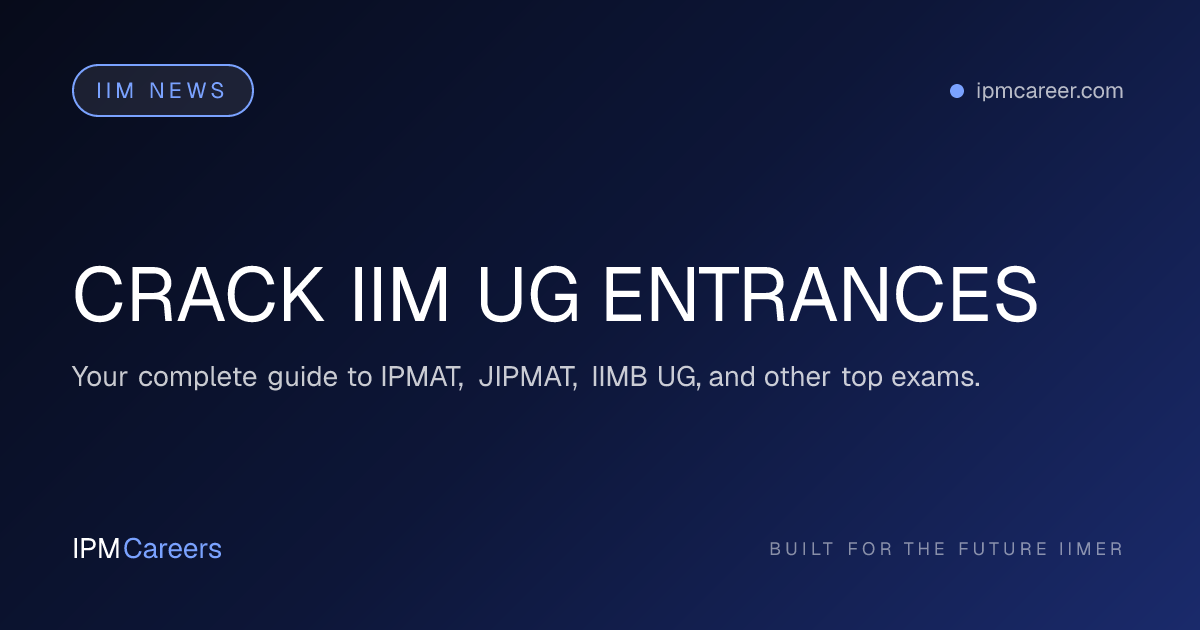 CRACK IIM UG ENTRANCES
