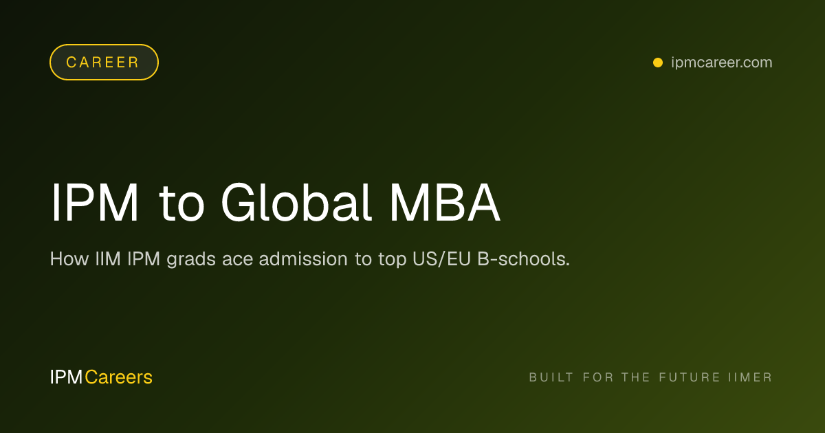 IPM to Global MBA