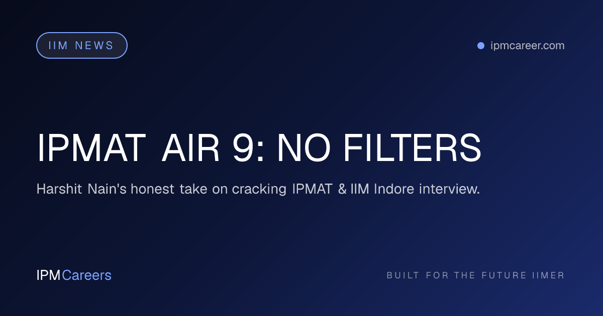 IPMAT AIR 9: NO FILTERS