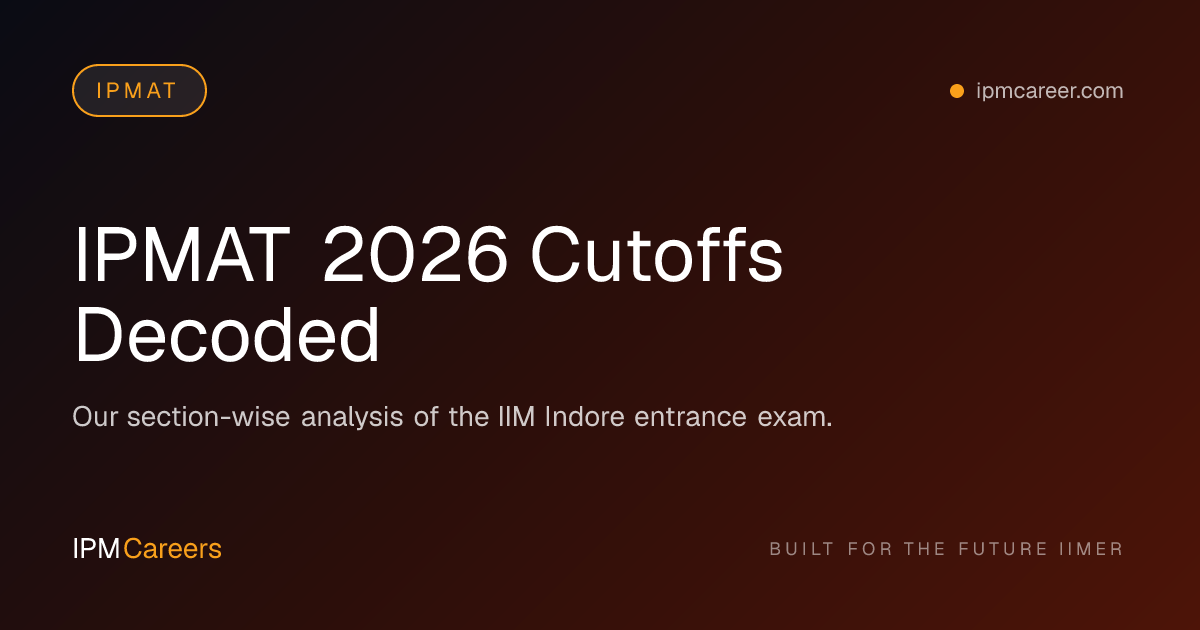 IPMAT 2026 Cutoffs Decoded