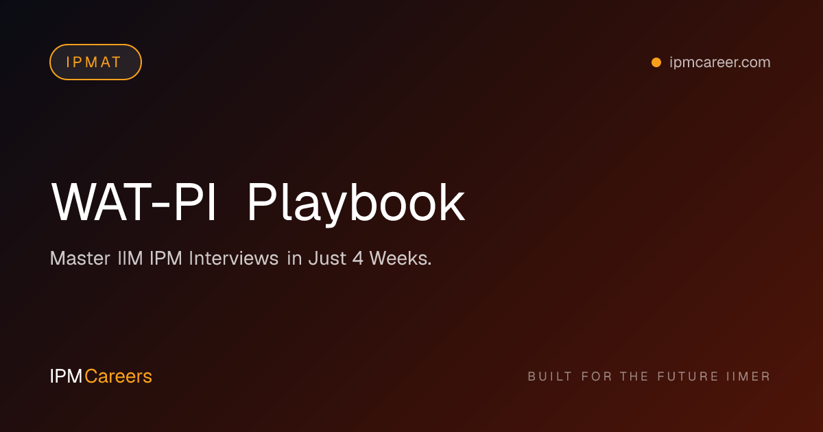WAT-PI Playbook