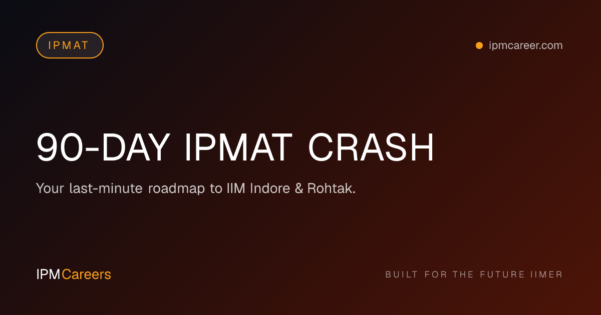 90-DAY IPMAT CRASH