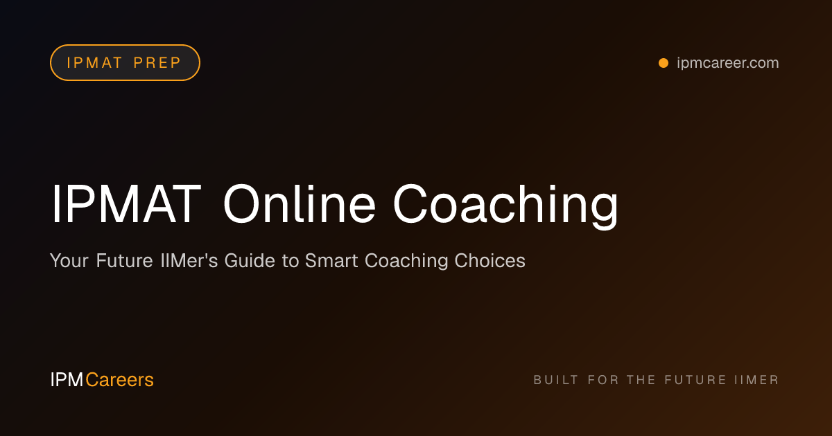 IPMAT Online Coaching