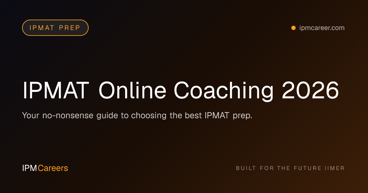 IPMAT Online Coaching 2026
