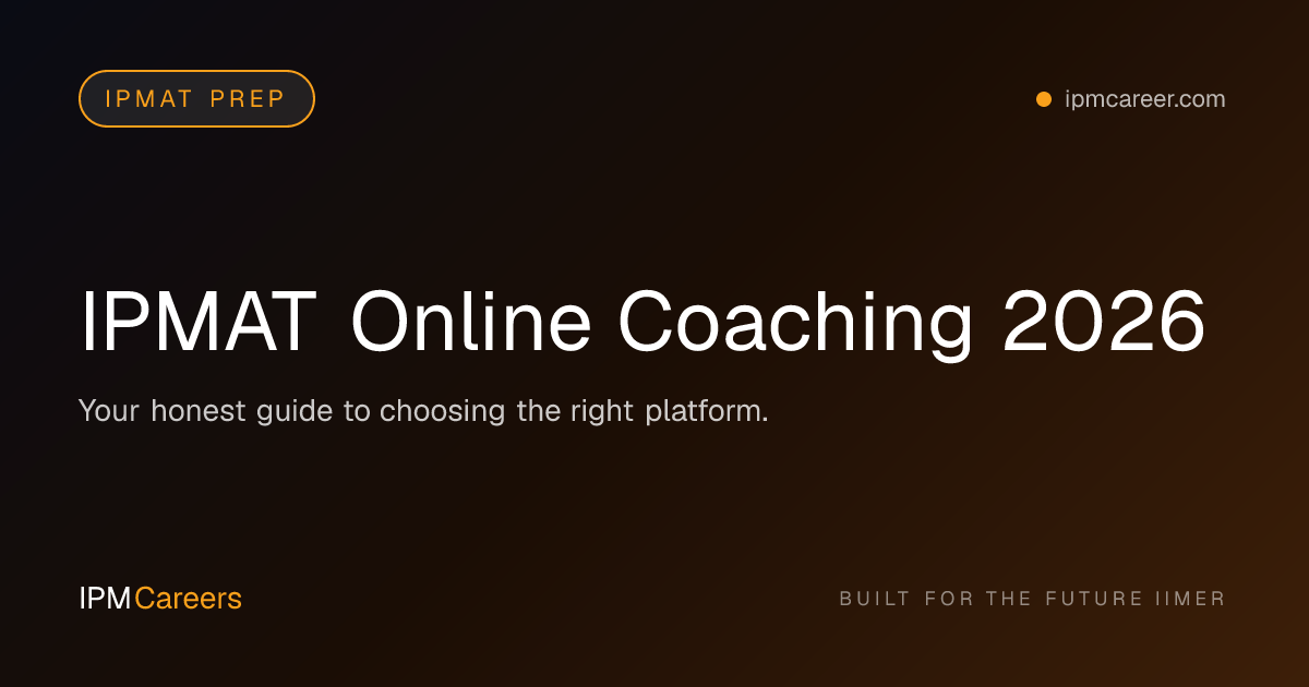 IPMAT Online Coaching 2026