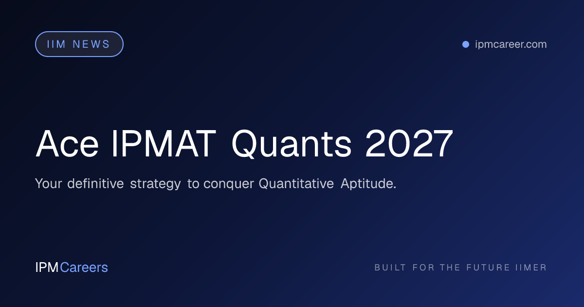 Ace IPMAT Quants 2027