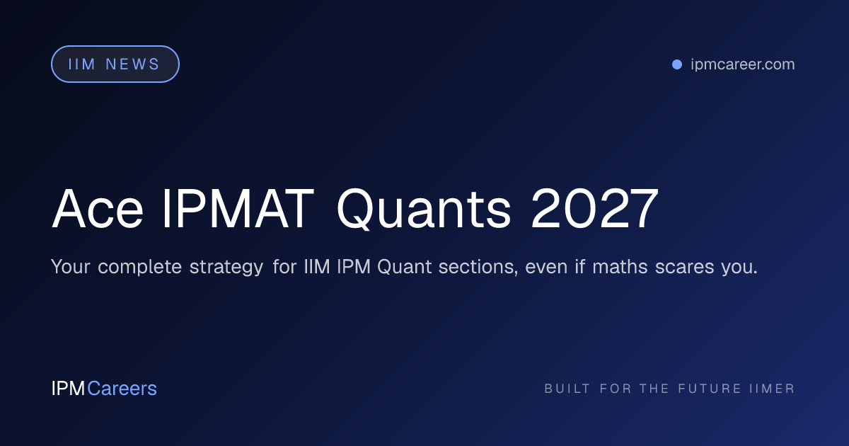 Ace IPMAT Quants 2027