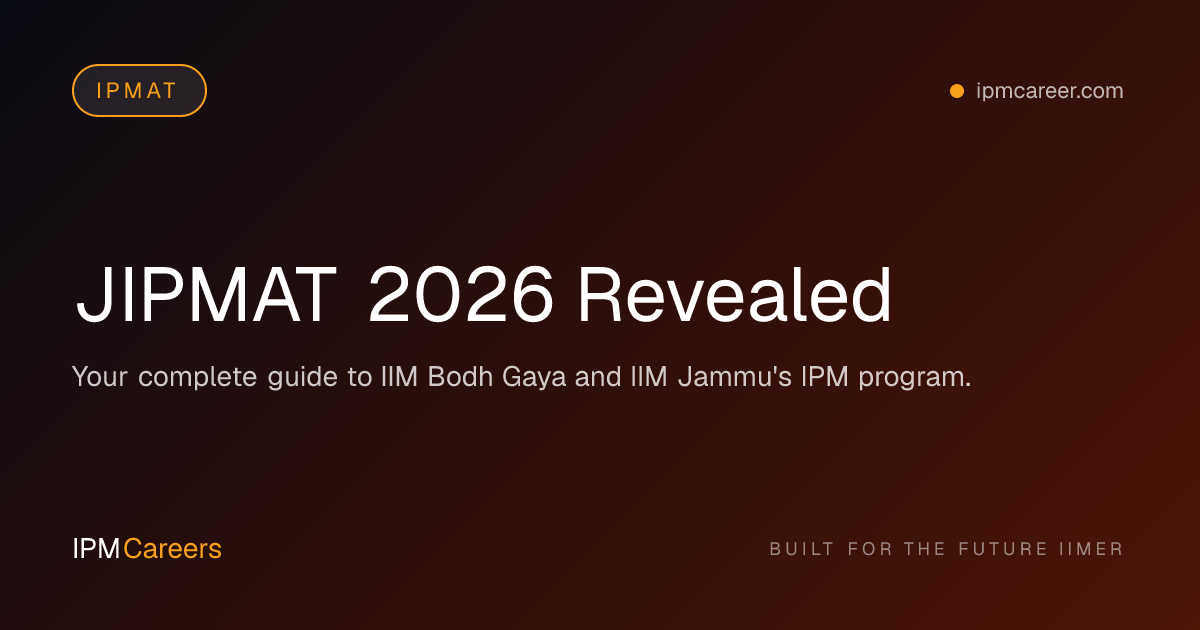 JIPMAT 2026 Revealed