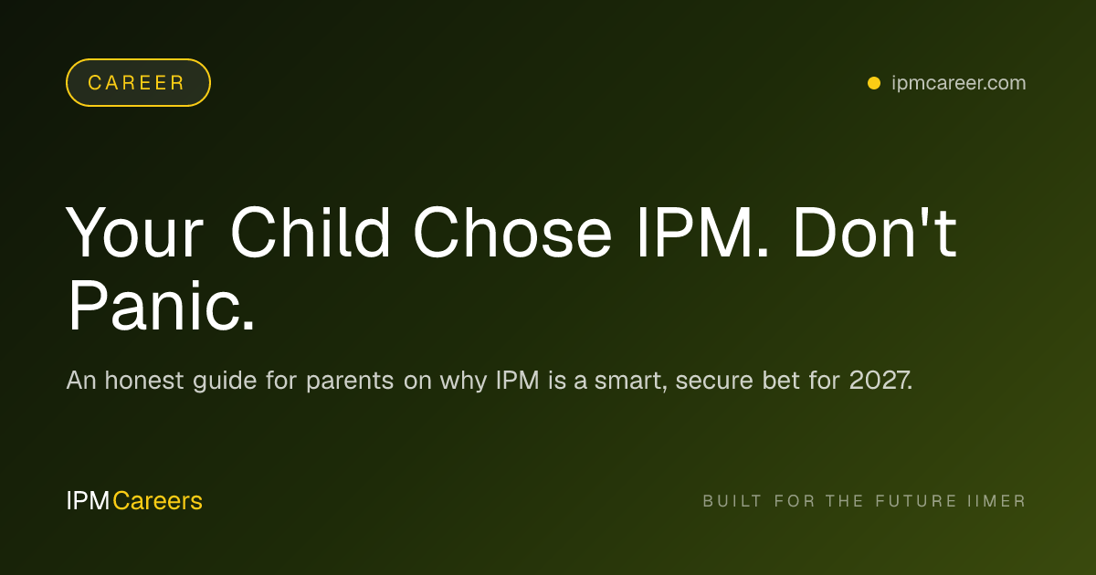 Your Child Chose IPM. Don't Panic.