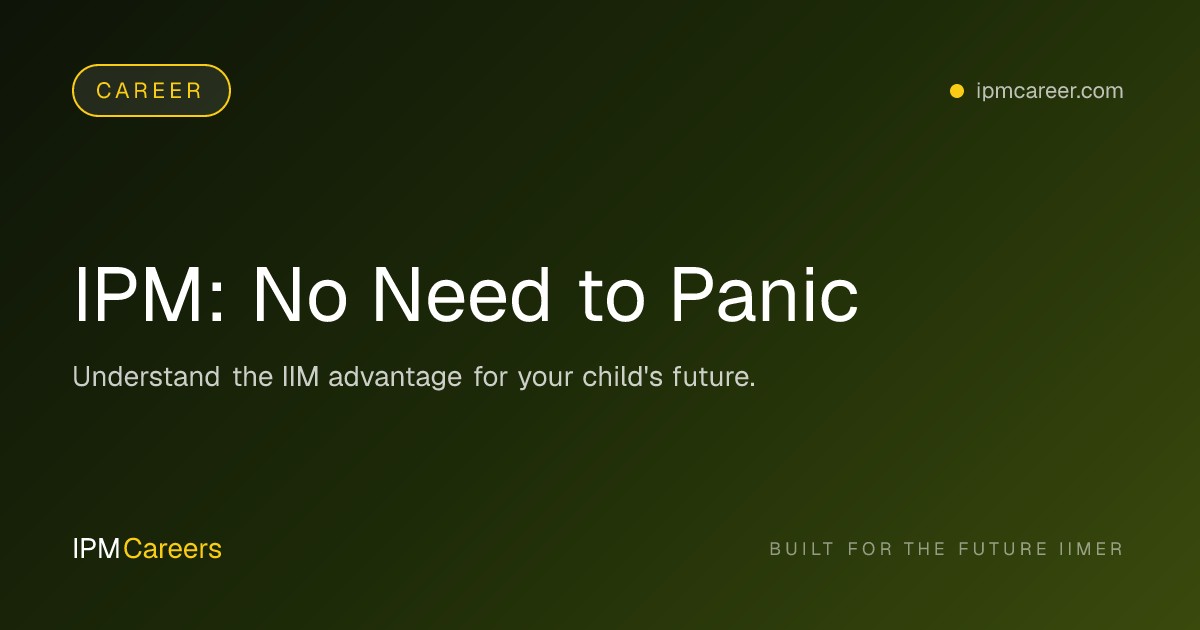 IPM: No Need to Panic